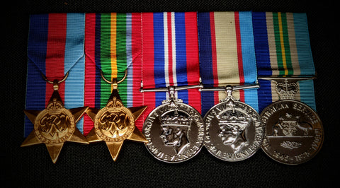 Replica Set of 5 World War 2 Medals