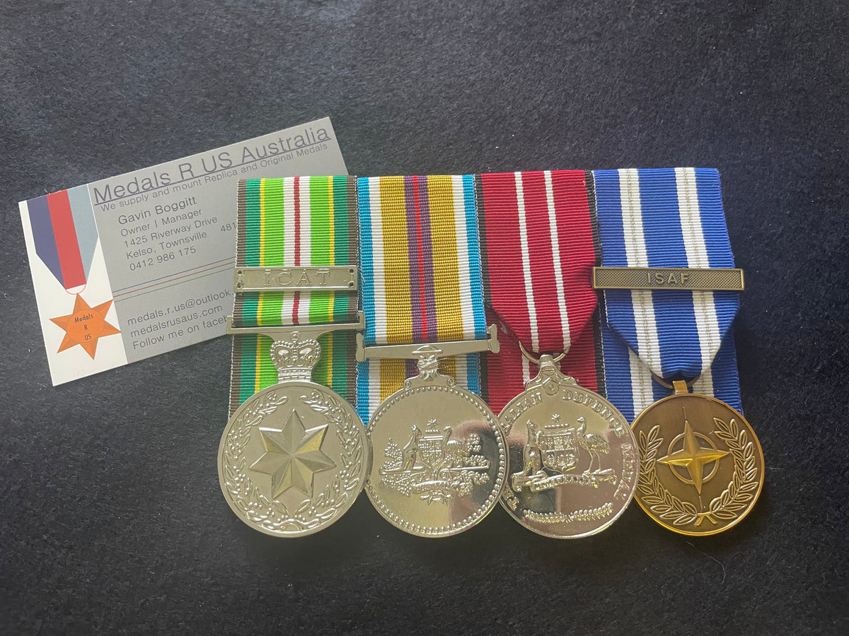 AASM75+ with ICAT clasp, Afghanistan campaign medal, Australian