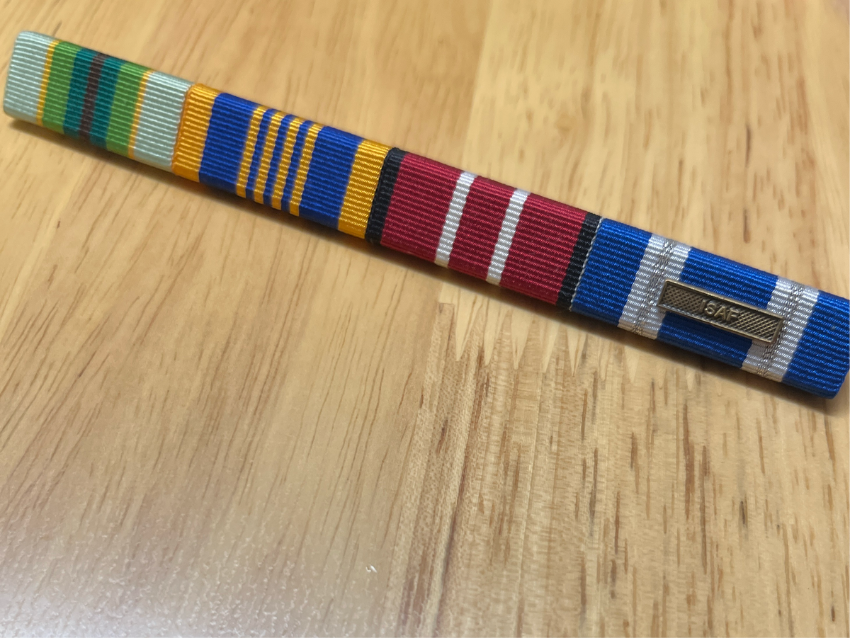 Australian Asm Ribbon Ribbon Bar, 4 ribbons ASM, DLSM, ADM & NATO MEDALS – Medals R Us Australia