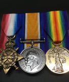 World War 1 Trio of Full-Size mounted replica Medals – Pip, Squeak & Wilfred