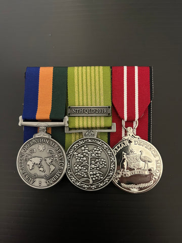 AOSM BP, NEM with CLASP,ADM FS set of replica medals #Australian #FULLSIZE#Medals#replica