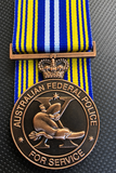 Sharpened Australian Federal Police Service Medal