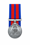 Sharpened medal front on white background