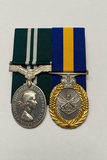 Sharpened medal pair close-up