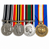 Sharpened New Zealand medal set on white background