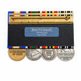 Sharpened rear view of the New Zealand medal set