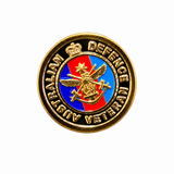 Sharpened veteran lapel pin close-up