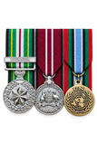 UN Rwanda Medals White BG Close-up