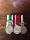 Mini set of 3 replica medals with Ribbon bar