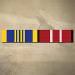 AUSTRALIAN DEFENCE LONG SERVICE AND ADM MEDAL RIBBON BAR STICKER