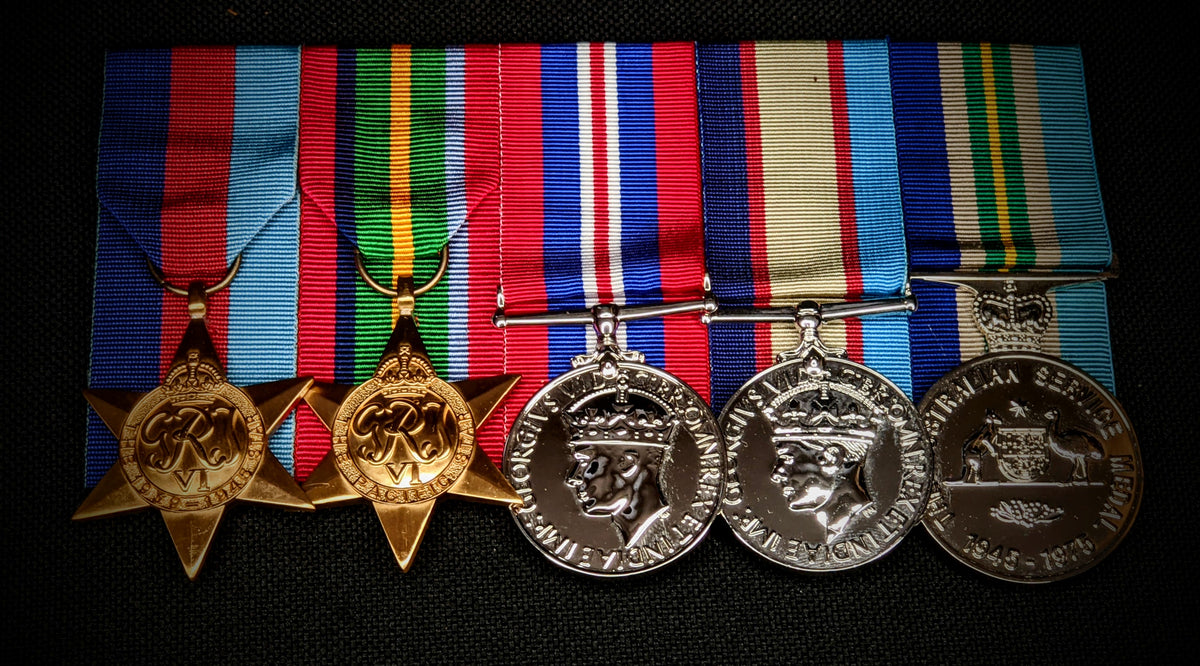 Replica Set of 5 World War 2 Medals – Medals R Us Australia