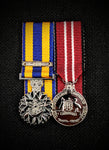 Mini replica medals DFSM, ADM and 1 clasp