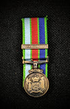 Replica New Zealand defence Service Medal mounted