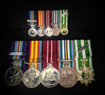 Set of 5 Medals with Medal case